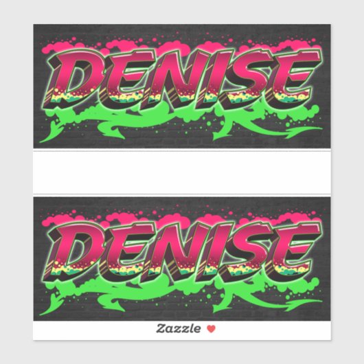 Denise Vorname Name Graffiti Aufkleber Sticker (Vel)