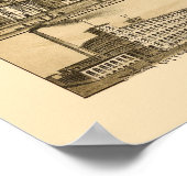 Denison, TX Panoramic Map - 1891 Poster (Hoek)