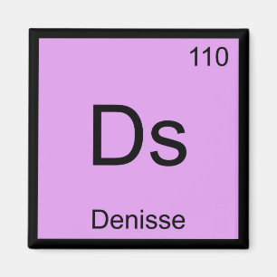 Denisse Naam Chemie Element Periodiek Systeem Magneet