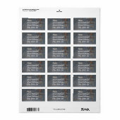 Denium Fabric Background Address Sticker (Full Sheet)