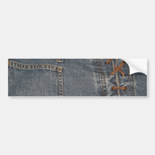 Denium Fabric Background Bumpersticker