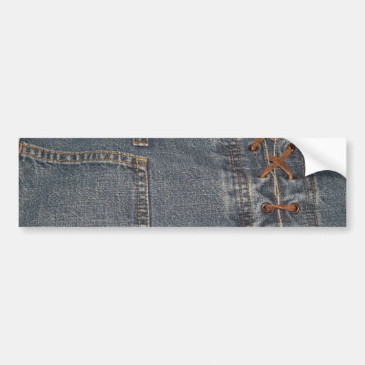 Denium Fabric Background Bumpersticker (Voorkant)