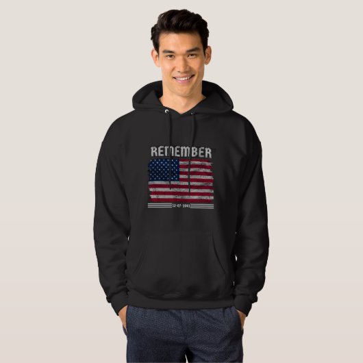 Denk aan 07 december hoodie (Voorkant volledig)