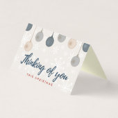 Denk aan 25 kerstkaarten met kerstcadeau kaart (Voorkant)