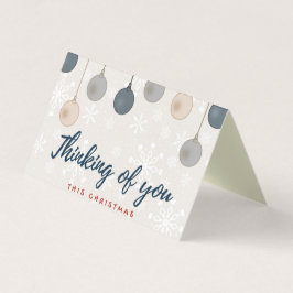 Denk aan 25 kerstkaarten met kerstcadeau kaart