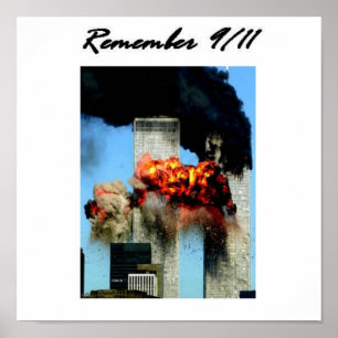 Denk aan 9/11 poster