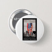 Denk aan 9/11 ronde button 5,7 cm (Voorkant /achterkant)