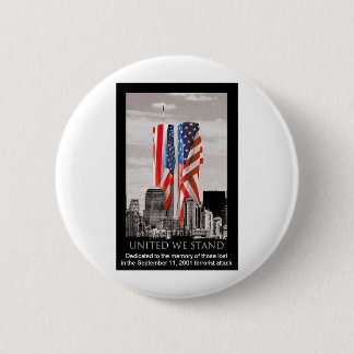 Denk aan 9/11 ronde button 5,7 cm