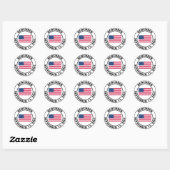 Denk aan 9/11 ronde sticker (Vel)