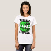 Denk aan algenbiobrandstof! t-shirt (Voorkant volledig)