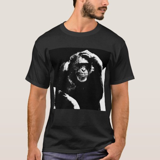 Denk aan Ape Pop Art elegante moderne Sjabloon T-shirt (Voorkant)