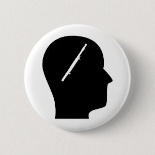 Denk aan Bassoon Ronde Button 5,7 Cm