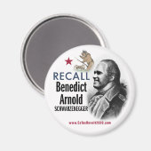 Denk aan Benedict Arnold Schwarzenegger Magnet (Voorkant / Achterkant)