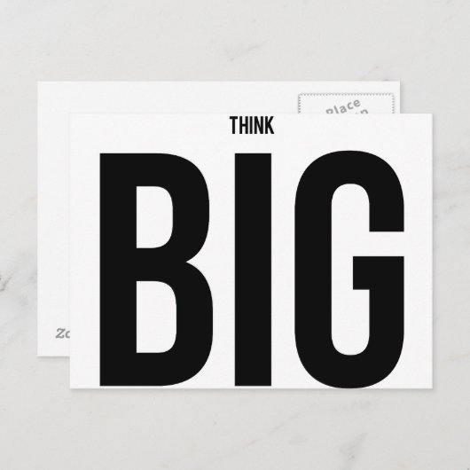 Denk aan BIG Briefkaart (Voorkant / Achterkant)