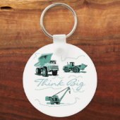 Denk aan Big Construction T-shits en Gifts Sleutelhanger (Voorkant)