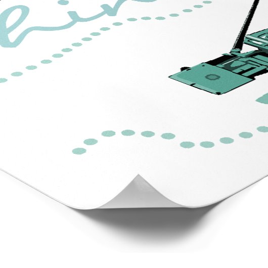 Denk aan Big Construction Vehicles Poster (Hoek)