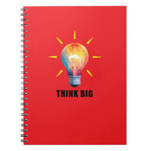 Denk aan Big Design Spiral Photo Notitieboek