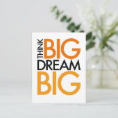 DENK AAN BIG DREAM BIG! BRIEFKAART (Staand voorkant)