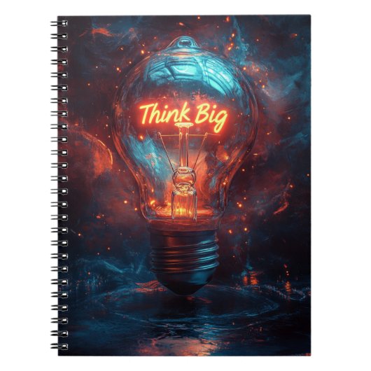 Denk aan Big Lightbulb Journal Creative Notitieboe Notitieboek (Voorkant)
