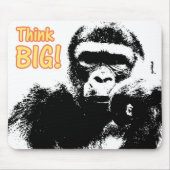 Denk aan Big Modern Pop Art Gorilla Sjabloon Muismat (Voorkant)