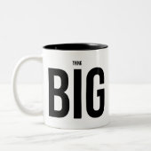 Denk aan BIG Tweekleurige Koffiemok (Links)