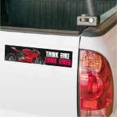 Denk aan Bike Graphic Bumpersticker (Op Truck)