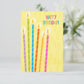 Denk aan Birthday Candles Kaart (Staand voorkant)