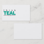 Denk aan BLAUWGROEN ovariumkanker Visitekaartje (Voorkant / Achterkant)