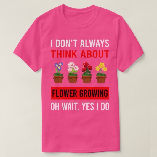 Denk aan bloementuinen t-shirt (Design voorkant)