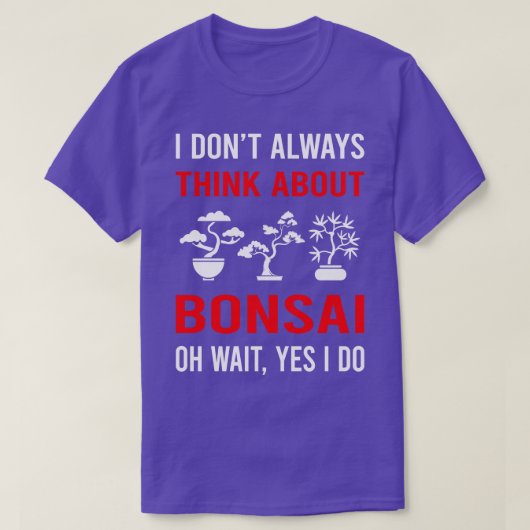 Denk aan Bonsai T-shirt (Design voorkant)