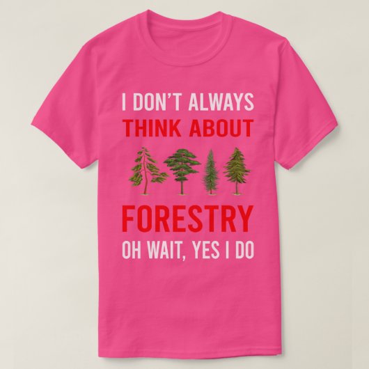 Denk aan bosbouw t-shirt (Design voorkant)