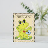 Denk aan Briefkaart van kikkervis uit uw land (Staand voorkant)