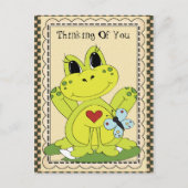 Denk aan Briefkaart van kikkervis uit uw land (Voorkant)