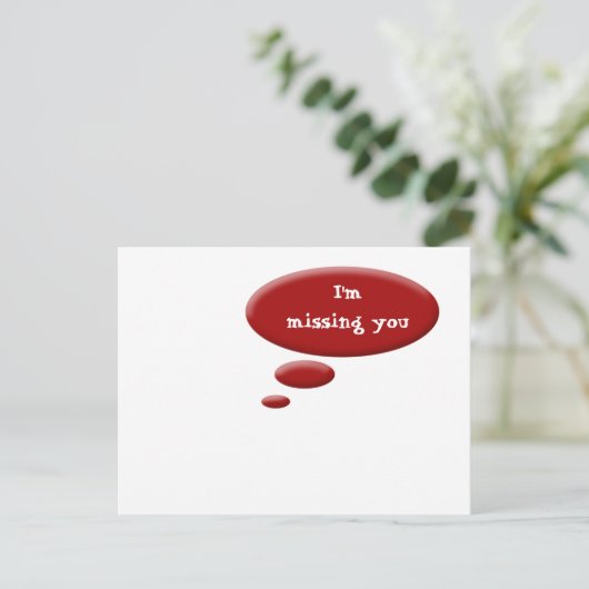 Denk aan Bubble Briefkaart (Staand voorkant)