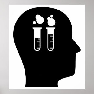 Denk aan chemie poster