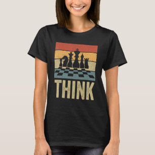 Denk aan Chess Player Chess T-shirt
