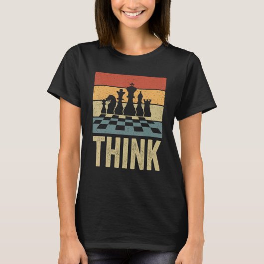 Denk aan  Chess Player Chess T-shirt (Voorkant)