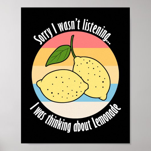Denk aan Citrus Lemon Poster (Voorkant)