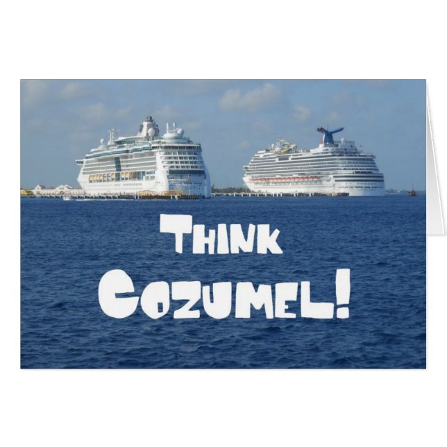 Denk aan Cozumel! (Voorkant Horizontaal)