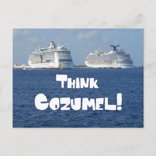 Denk aan Cozumel! Briefkaart (Voorkant)