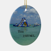 Denk aan Cozumel! Keramisch Ornament (Rechts)