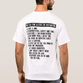 Denk aan Dating My Daughter? T-shirt (Achterkant)
