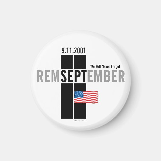 Denk aan de 11 september magneet (Voorkant)