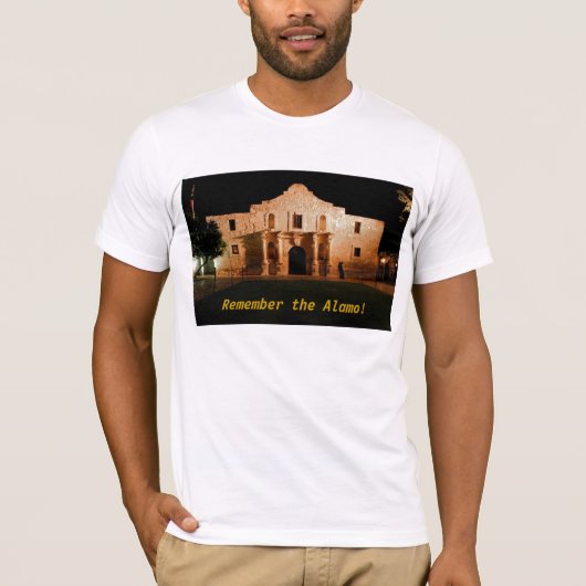 Denk aan de Alamo! T-shirt (Voorkant)