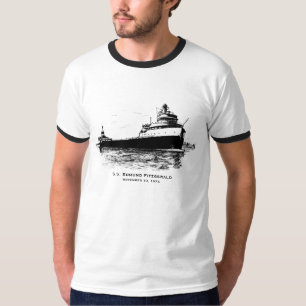 Denk aan de bemanning van de SS Edmund Fitzgerald T-shirt