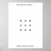 Denk aan de buitenzijde van de doos: de Nine-Dot p Poster (Voorkant)