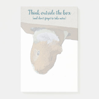 Denk aan de buitenzijde van de doos post-it® notes