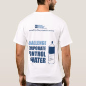 Denk aan de buitenzijde van de fles - Mannen witte T-shirt (Achterkant)