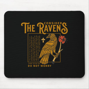 Denk aan de Christelijke Bijbeltekst van de Raven, Muismat