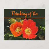 Denk aan de Duurzame Bloom Fotocactus Flower Briefkaart (Voorkant)